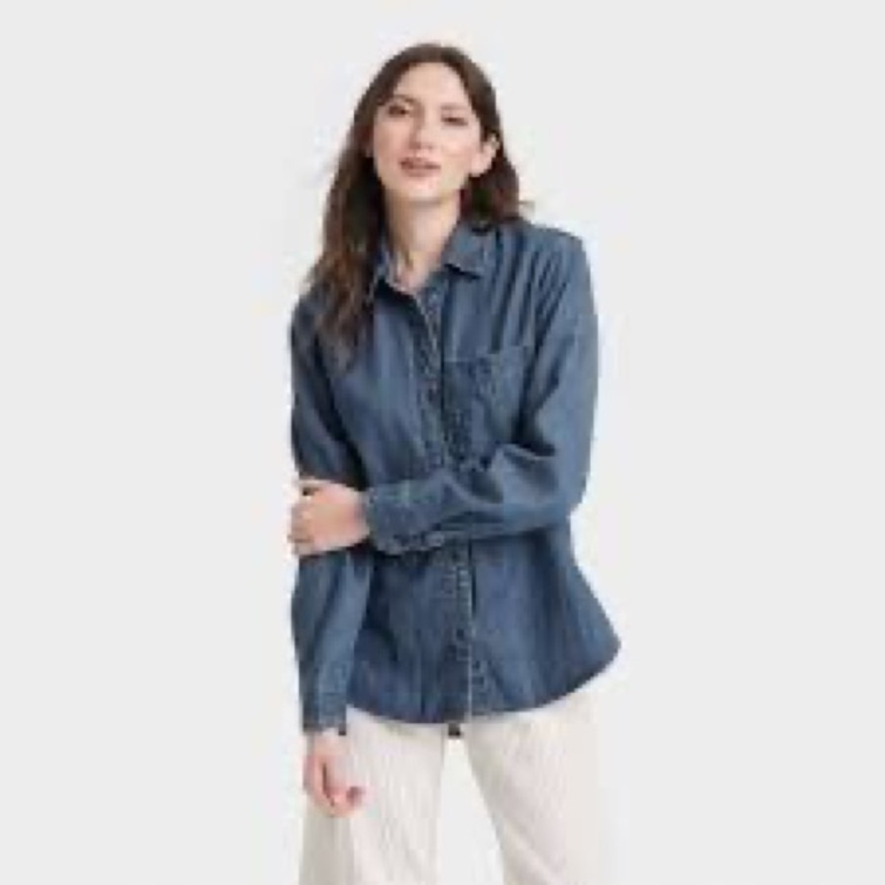 Universal Thread Blue Denim Top